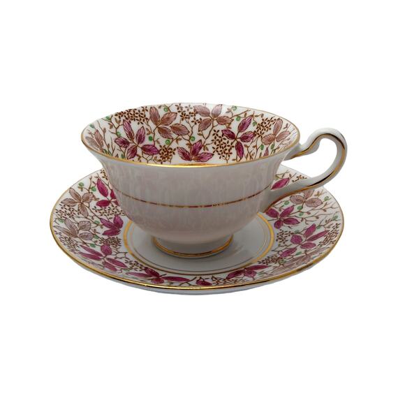 Rosina Bone China #4902A Teacup And Saucer Set England - Picture 5 of 8